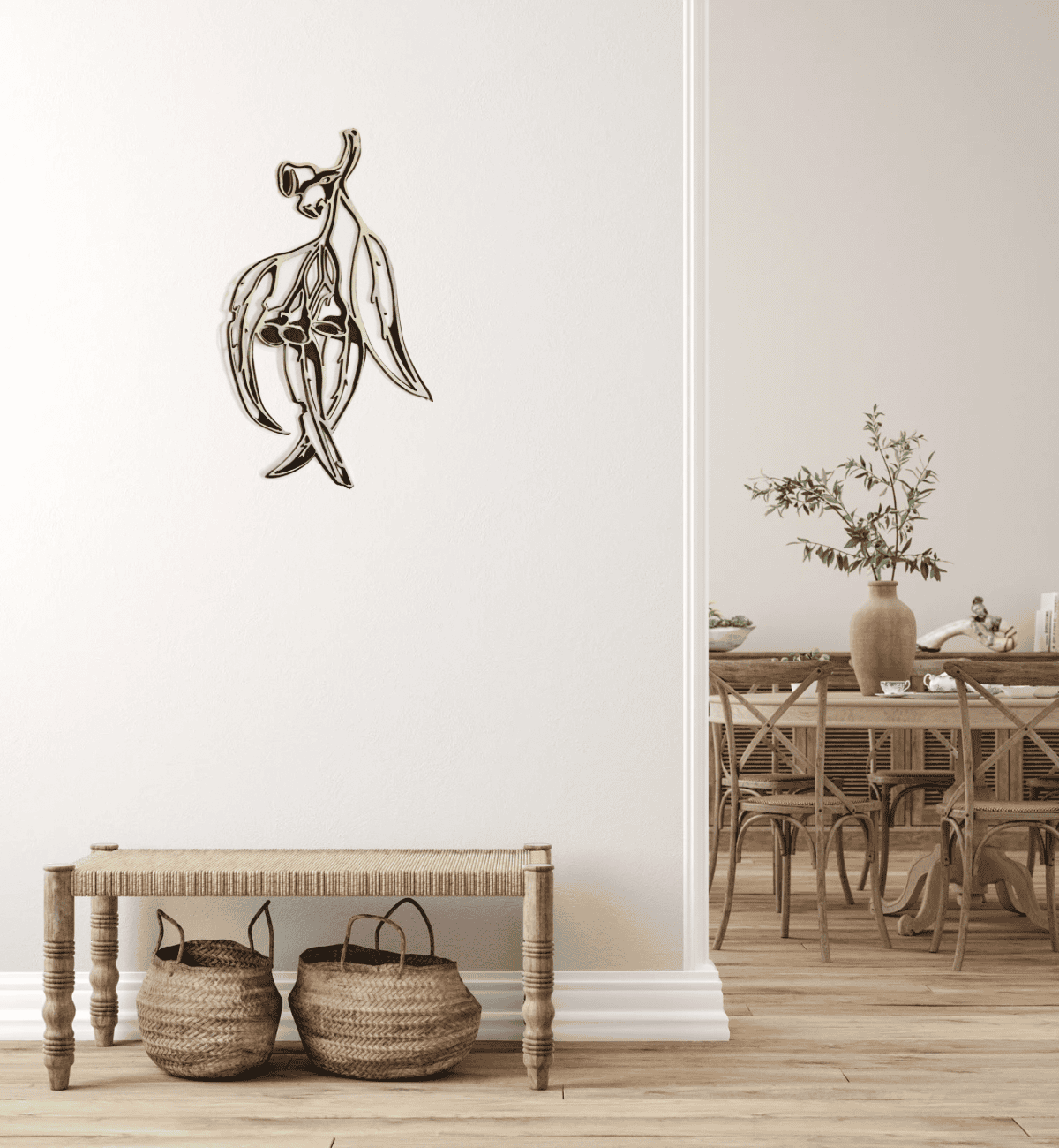 Eucalyptus two tone wall art