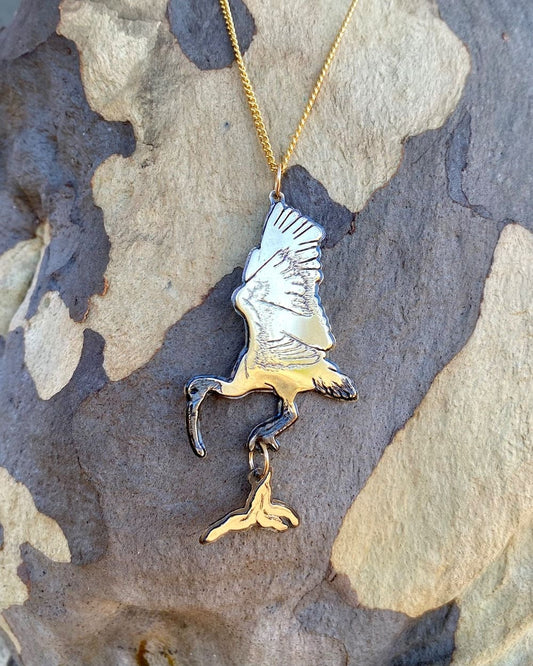 Ibis (The Bin Chicken) Pendant Necklace