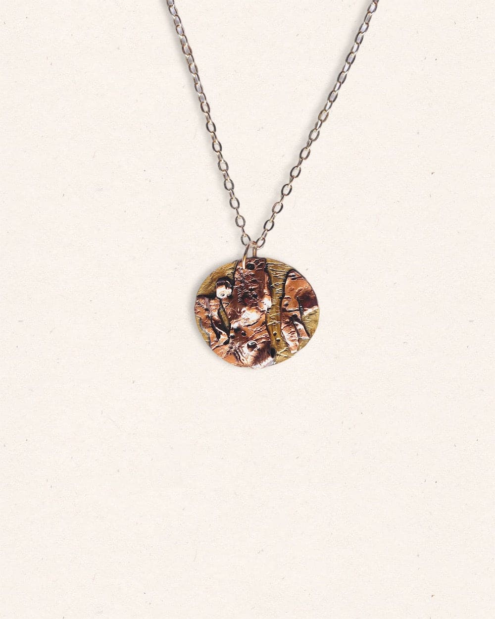 Scribbly Gum Circle Pendant