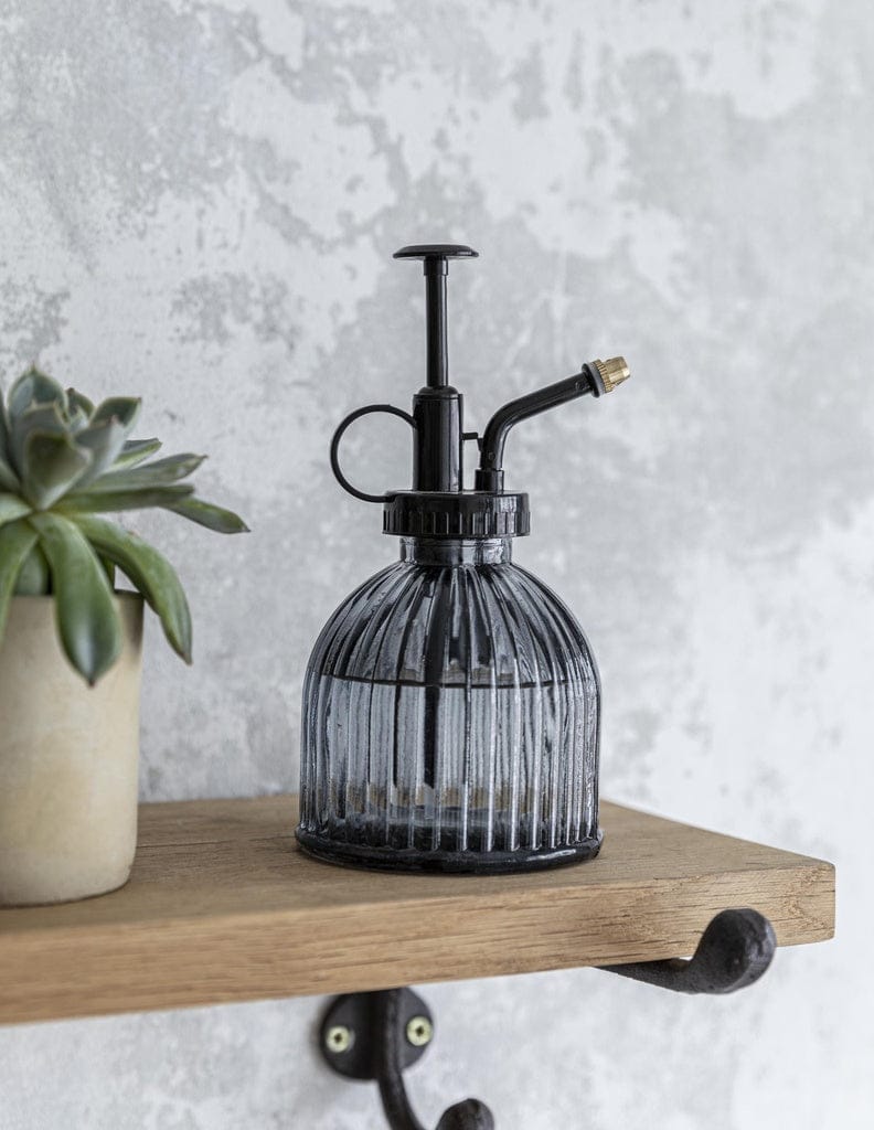 grey smokey glass plant mister garden care tools humidifier indoor plants