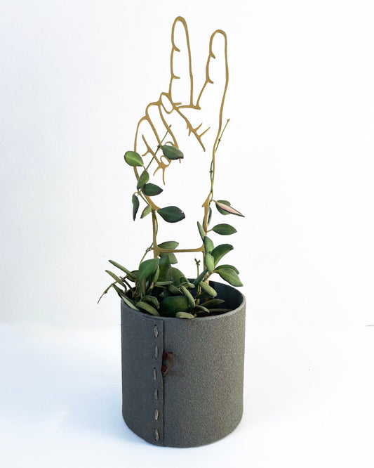 unique hand handmade metal steel plant trellis totem stake philodendron hoya garden balcony herbs flowers planty gift star versatile vines peace