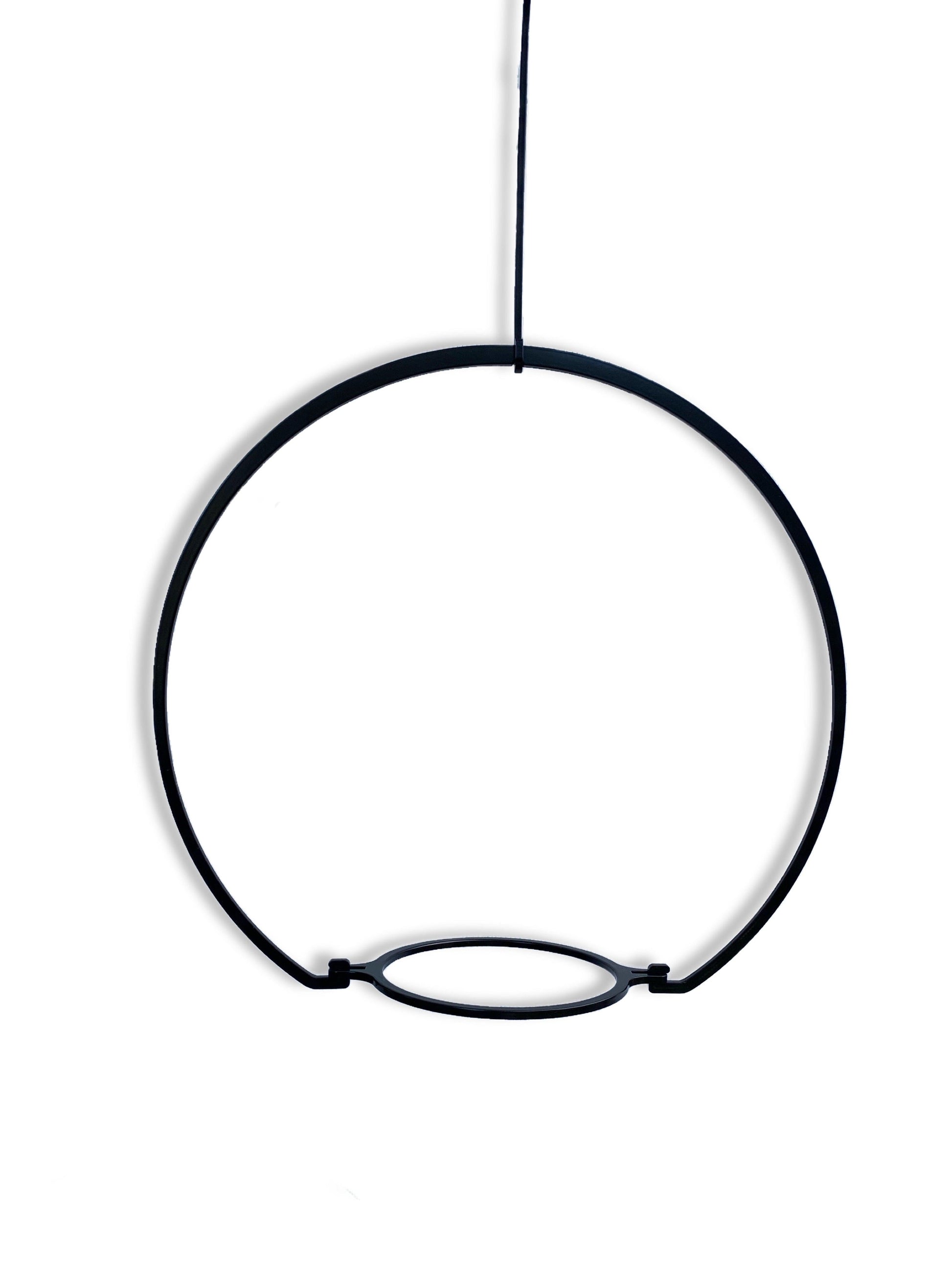 iron ivy black round steel metal plant hanger indoor outdoor balcony garden houseplant planterior design greenhouse planty vines traling hanging planter