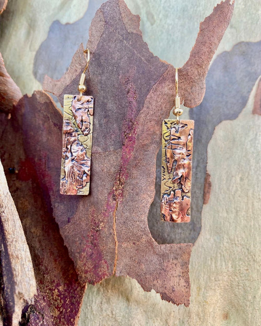 Scribbly Gum Pillar Earrings