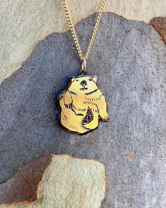 Wombat Pendant Necklace