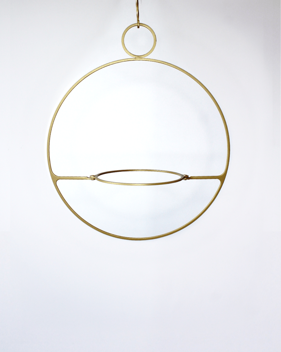 Gold Circle Plant Hanger Styling Home Decor houseplant indoor balcony garden trellis planter Iron Ivy